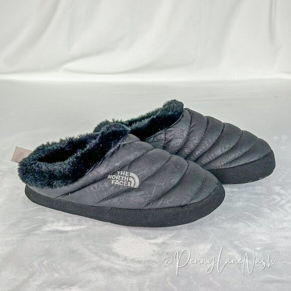 The North Face Thermoball Tracktion Faux Fur Mule Slippers Women's 8-9.5 - Picture 1 of 7